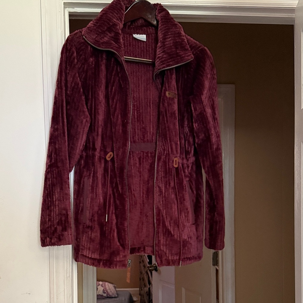 Columbia Women's Deep Red Teddy Jacket